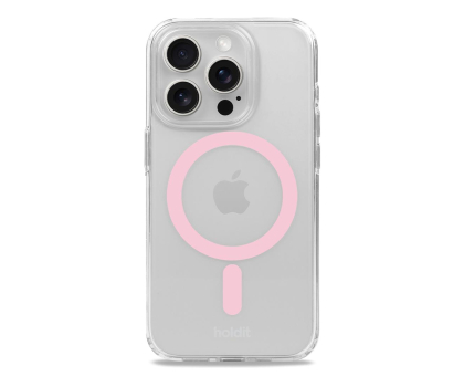 Etui do telefonów Holdit MagSafe Case iPhone 15 Pro Max Pink/Transparent 16283